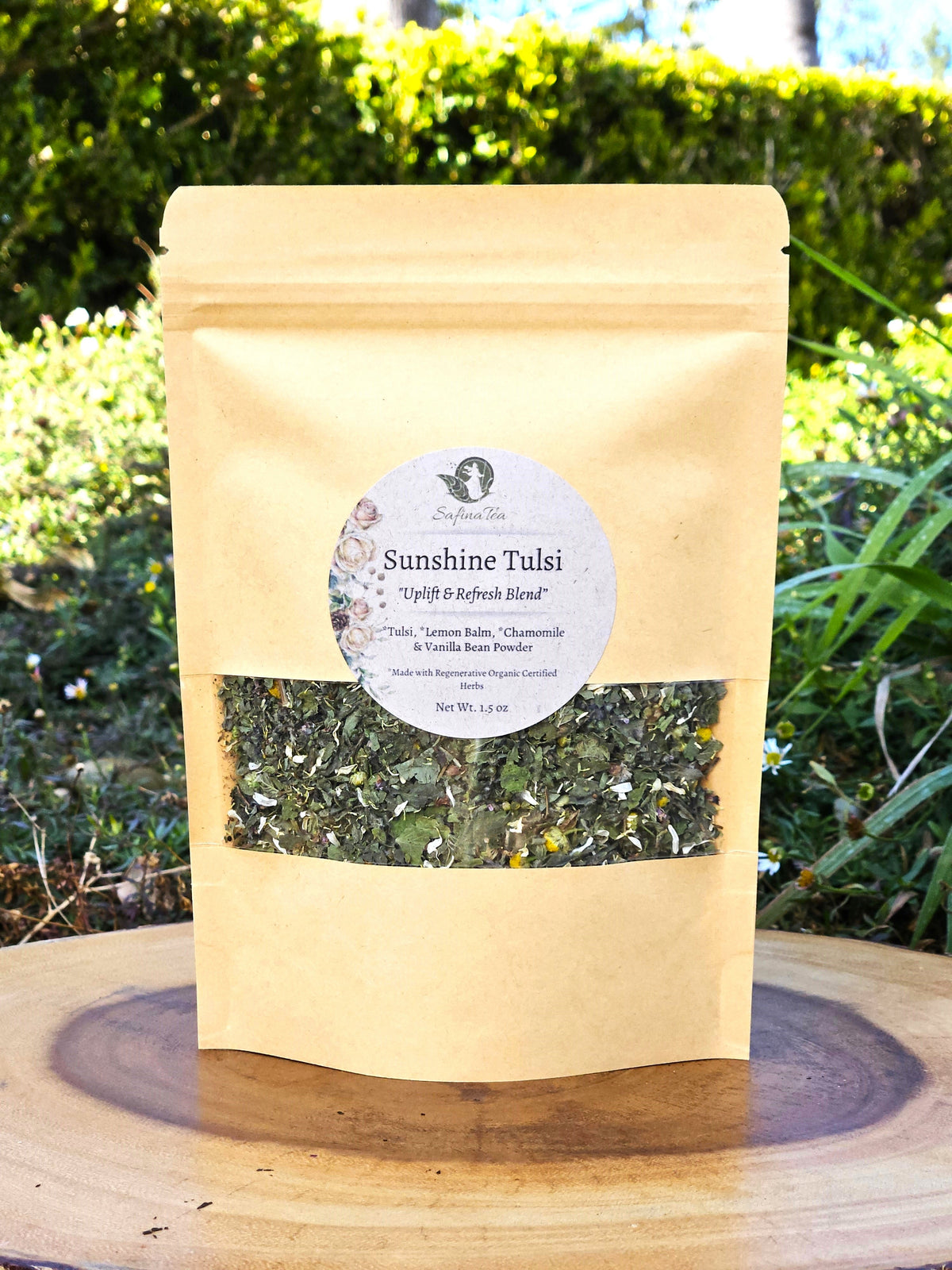 Sunshine Tulsi "uplift and refresh blend"
