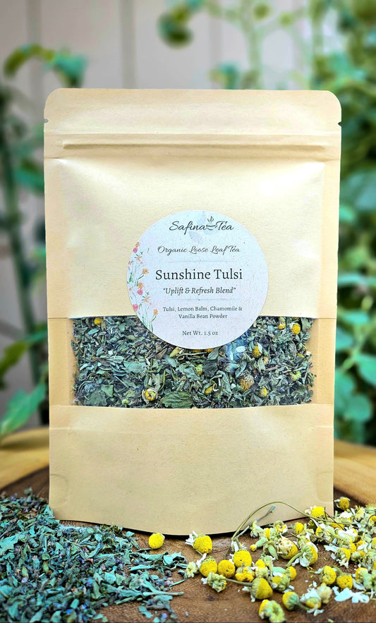 Sunshine Tulsi "uplift and refresh blend"